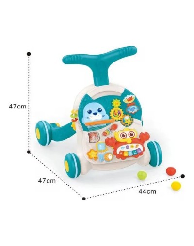 Andadera Para Bebe Y Mesa De Actividades Musical 2 En 1 Niño 