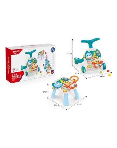 Andadera Para Bebe Y Mesa De Actividades Musical 2 En 1 Niño 