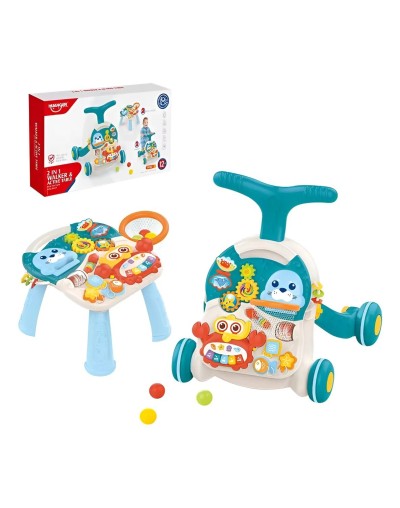 Andadera Para Bebe Y Mesa De Actividades Musical 2 En 1 Niño 