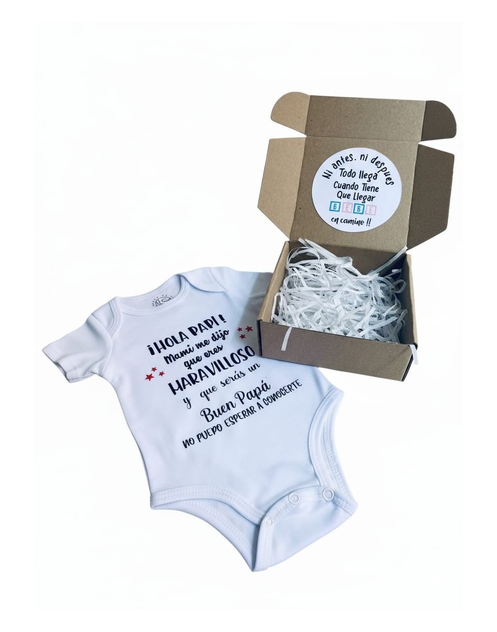 CAJITA CON BODY PERSONALIZADO PARA ANUNCIAR TU EMBARAZO