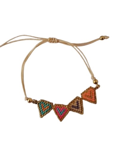 Pulsera tejida miyuki Amor