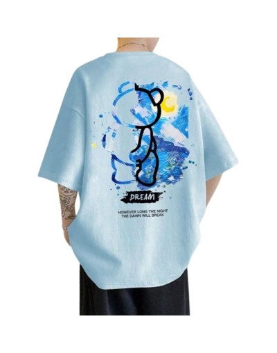 Camiseta oversize estampada de oso 