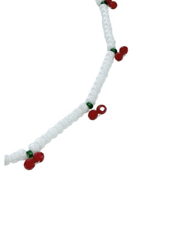 Collar Cerezas | Joyería artesanal con mostacilla checa, murano rojo y acero inoxidable – Meraki Accesorios
