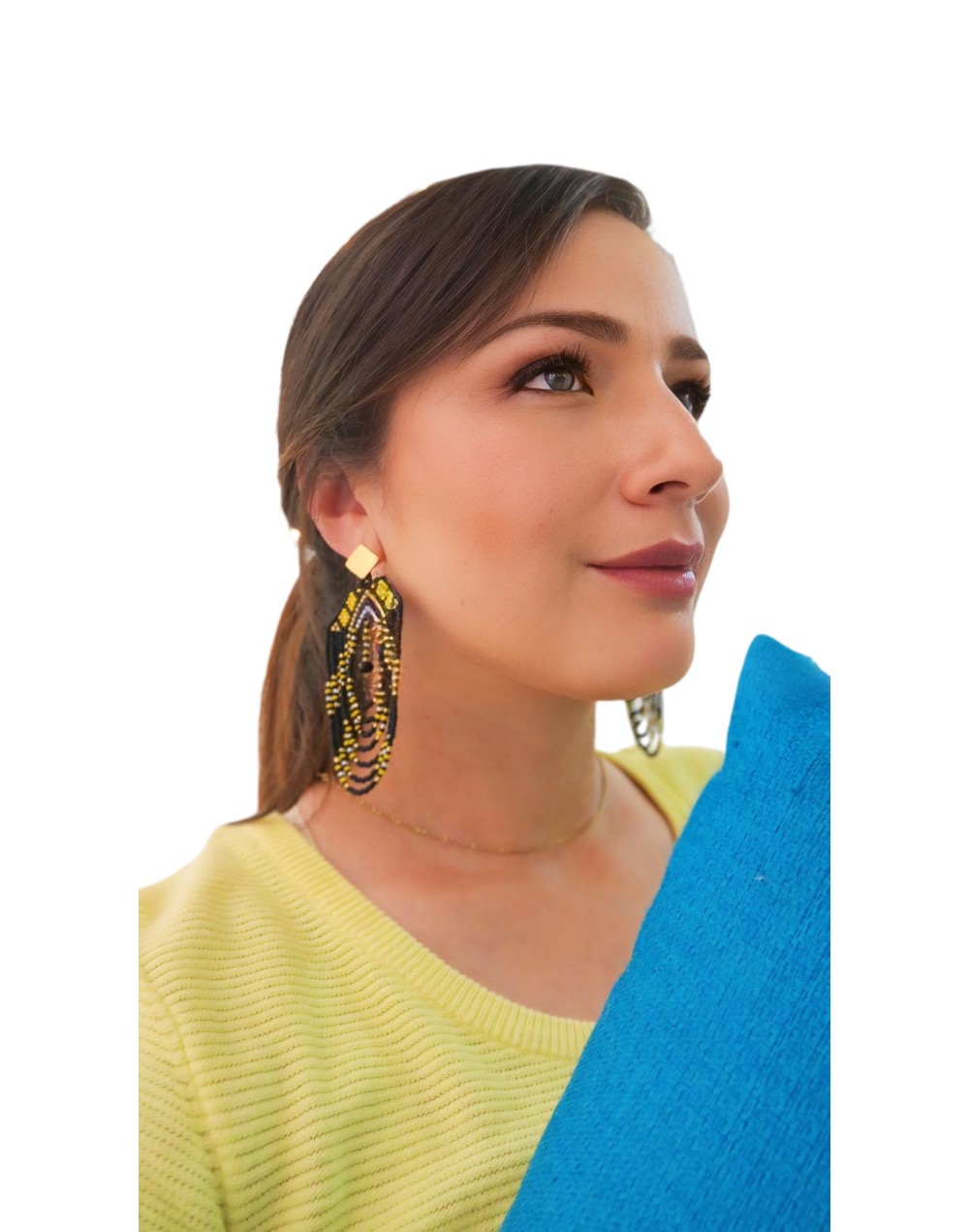 Aretes Sunlight | Joyería artesanal en miyuki y herrajes dorados – Meraki Accesorios