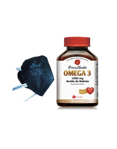 Tapabocas Respirador  Omega3 x 100 tabletas
