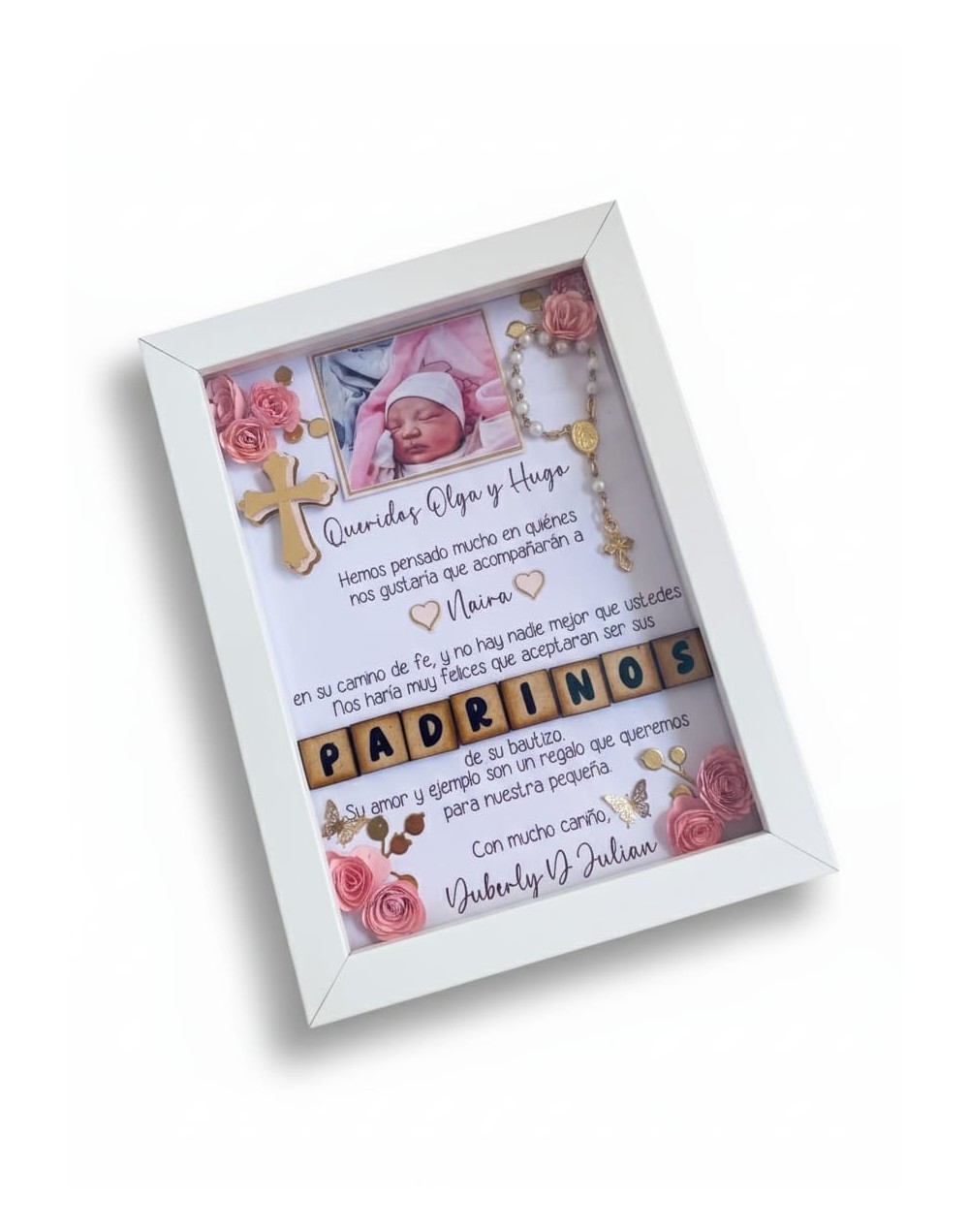 Padrinos, los elegidos con el corazón” – Cuadro anuncio