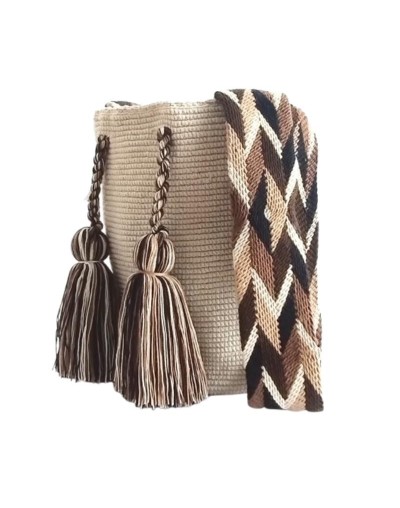 Mochila Wayuu Original - Unicolor