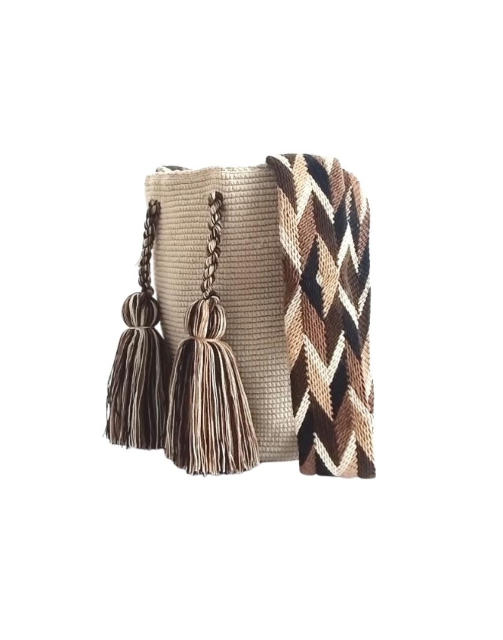 Mochila Wayuu Original - Unicolor