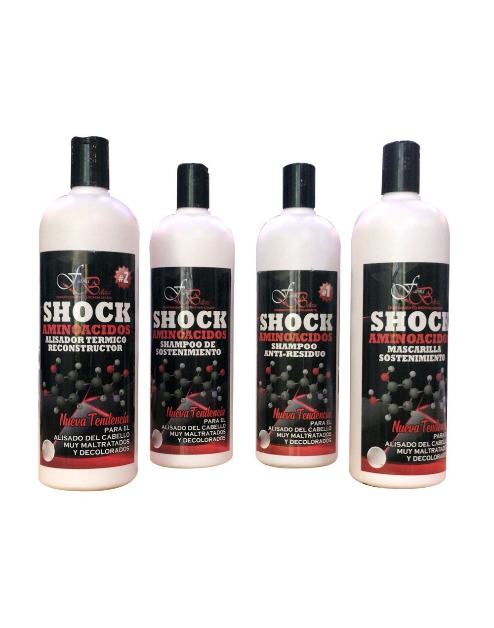 Kit Profesional Alisado Por Un Año Choque De Aminoacidos 1000ml