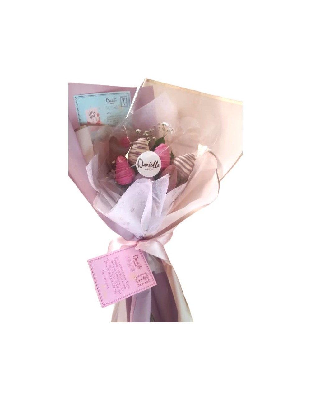 Ramo de Choco Fresas Personalizado | Danielle Choco Lab