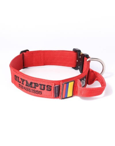 collar táctico rojo