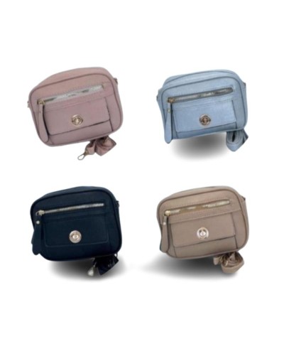 carriel dama plateado 