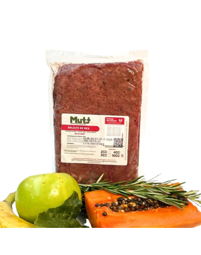 Mutt Deleite de Res 1.000g – Alimento Natural Perros Grandes