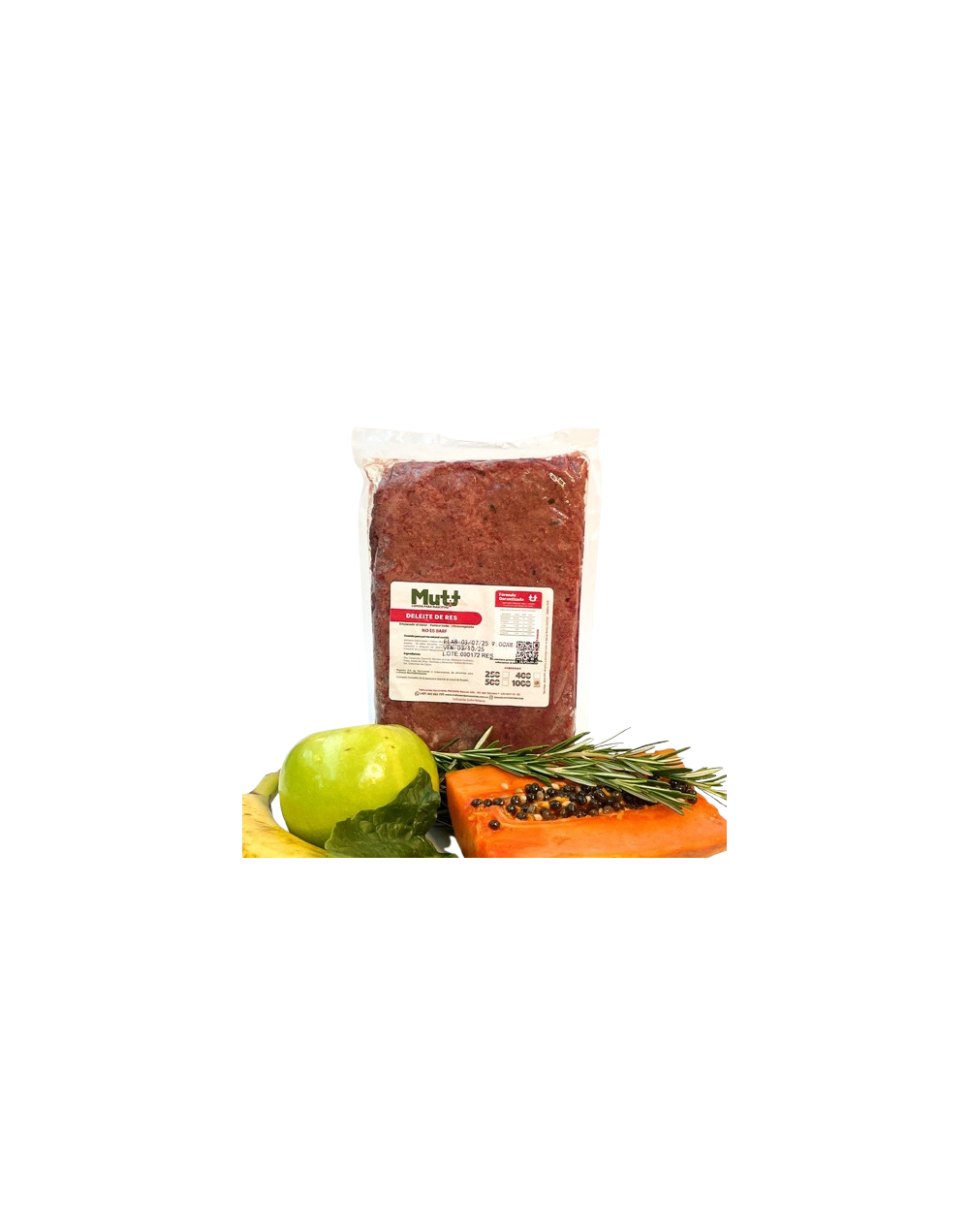 Mutt Deleite de Res 1.000g – Alimento Natural Perros Grandes