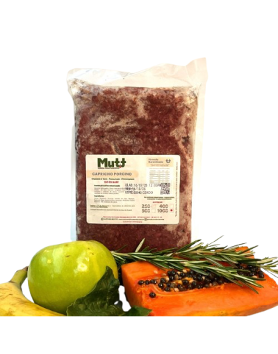 Mutt Capricho Porcino 1.000g – Alimento Natural Perros Grandes