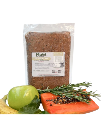 Mutt Delicias del Mar Atún 500g – Comida Natural para Mascotas