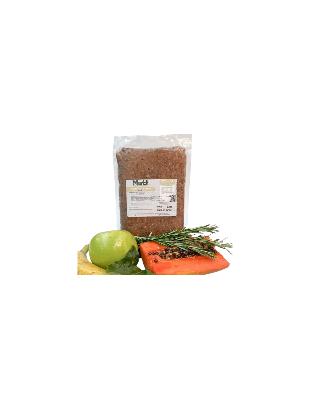 Mutt Delicias del Mar Atún 1.000g – Comida Natural Perros Grandes