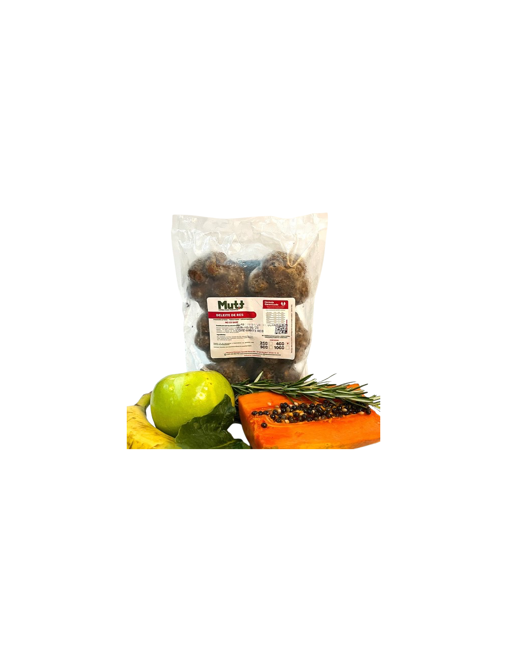 Mutt Huellitas Deleite de Res 400g – Comida Saludable Perros Pequeños