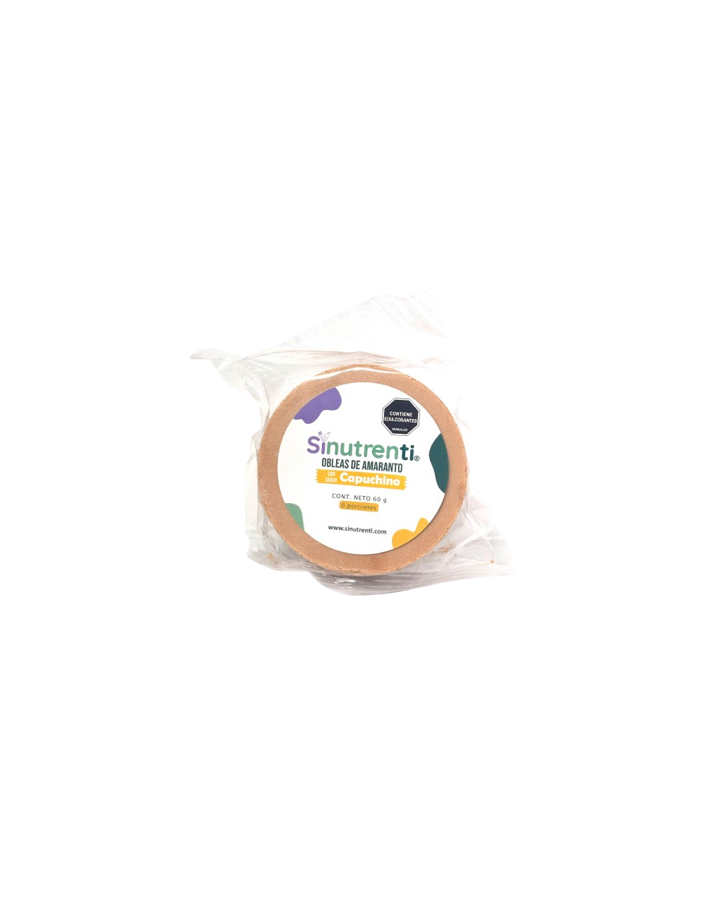 Oblea de amaranto sabor capuchino