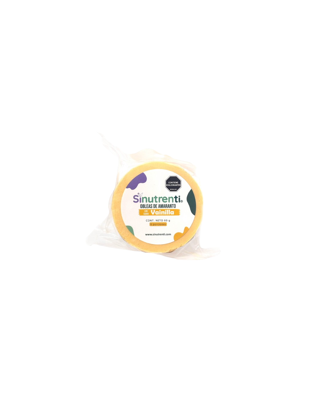 Oblea de amaranto sabor vainilla