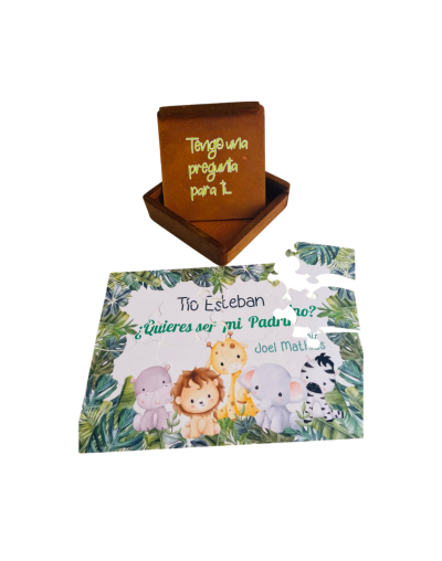 Rompecabezas Sorpresa para Padrinos – Personalizado