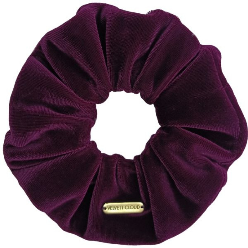 Purple rain- scrunchie velvet púrpura xl