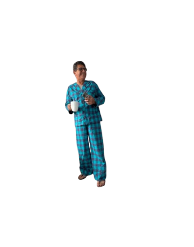 Pijama cuadros masculina