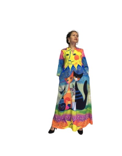 Vestido “Sol y Maullidos”