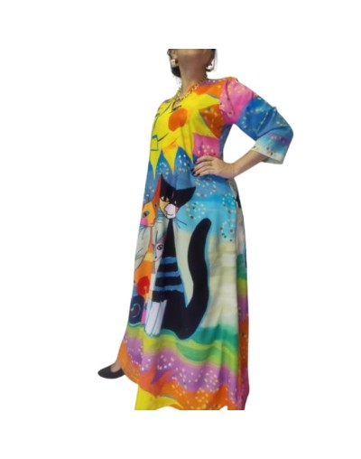 Vestido “Sol y Maullidos”