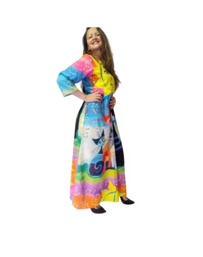 Vestido “Sol y Maullidos”