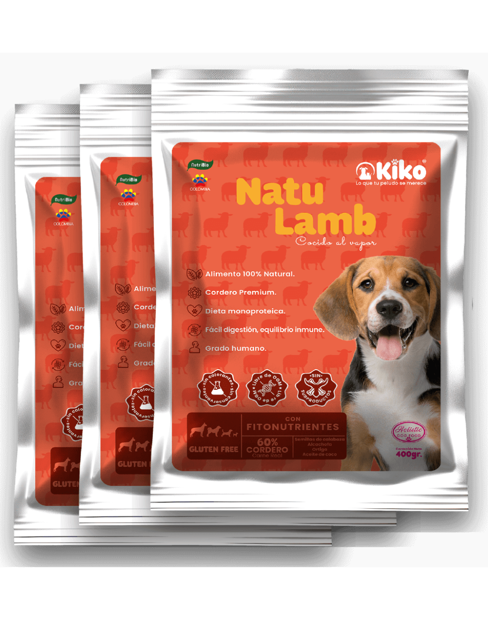 NATU LAMB - Alimento Natural para Perros de todos los tamaños y edades