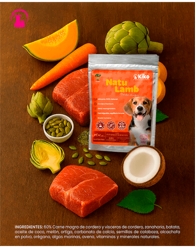 NATU LAMB - Alimento Natural para Perros de todos los tamaños y edades