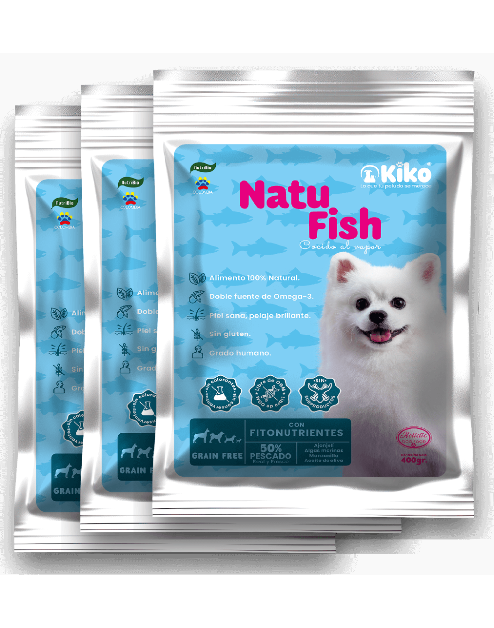 NATU FISH - Alimento Natural para Perros de todos los tamaños y edades