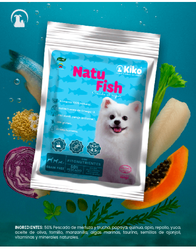 NATU FISH - Alimento Natural para Perros de todos los tamaños y edades