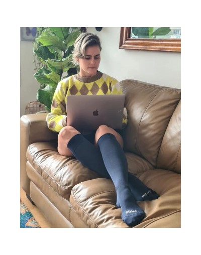 Medias de Compresión Clásicas Azules