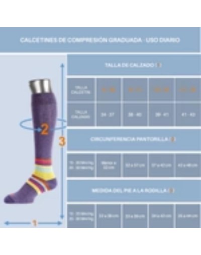 Medias de Compresión Clásicas Café