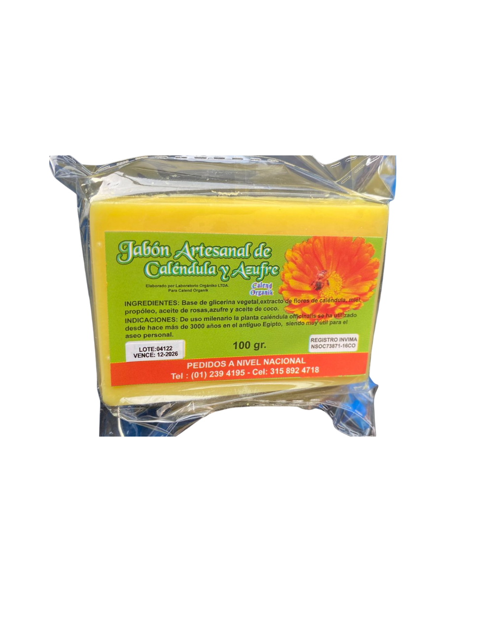 Jabòn de Calèndula y Azufre