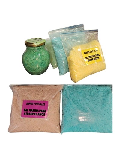 Sal marina para diciembre rituales o baños 