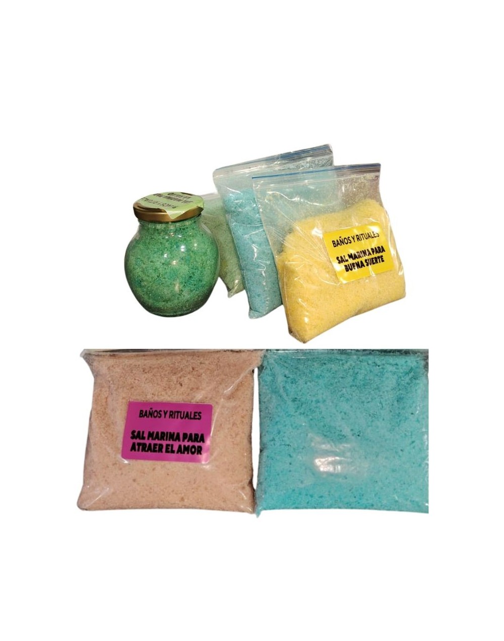 Sal marina para diciembre rituales o baños 