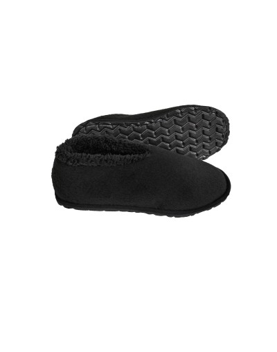 Pantufla caballero tipo zapato Negro