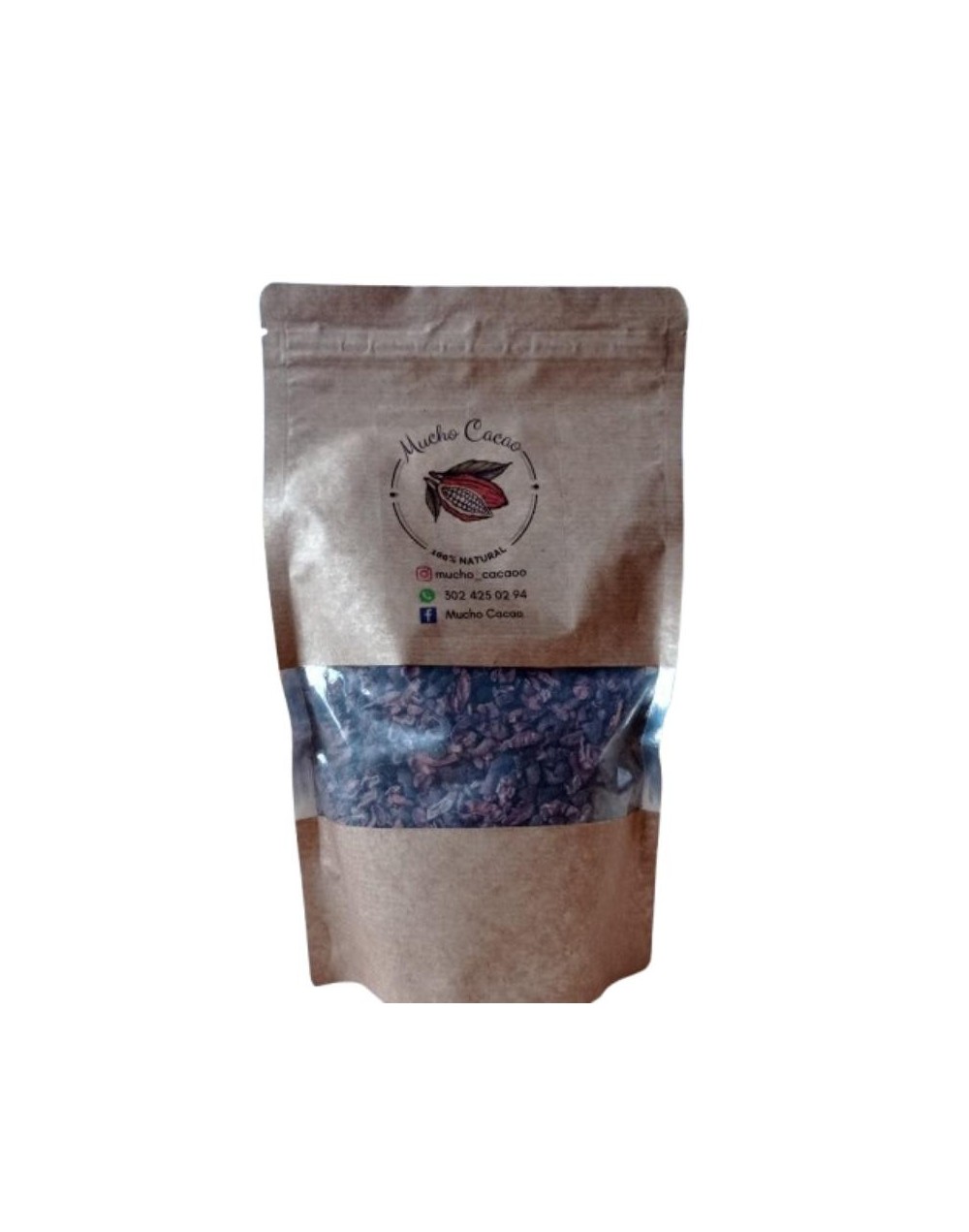 Nibs de  cacao Natural  500 gramos