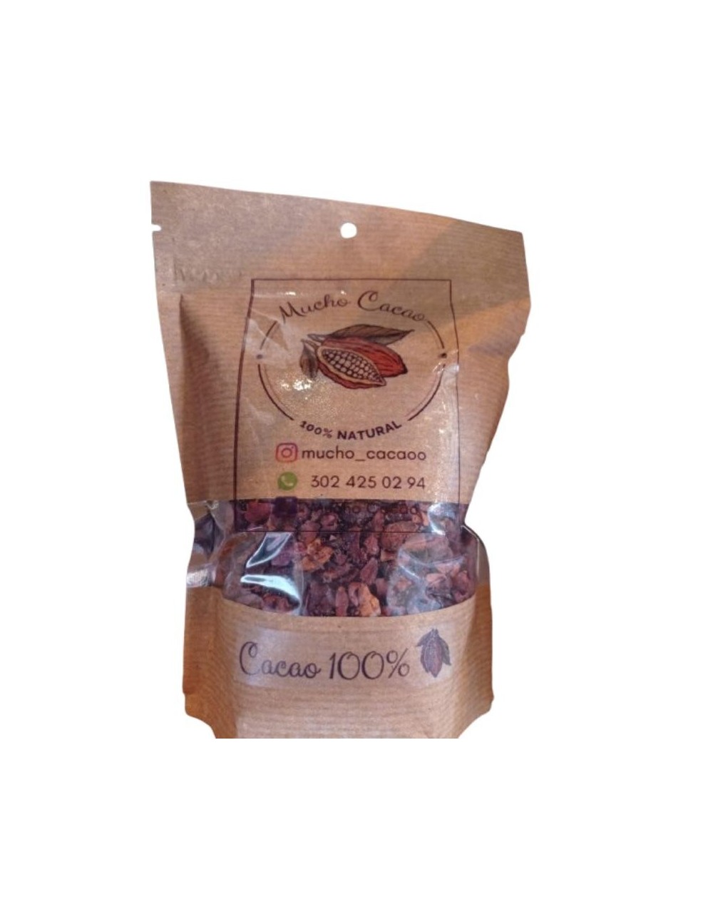 Nibs de  cacao Natural  250 gramos