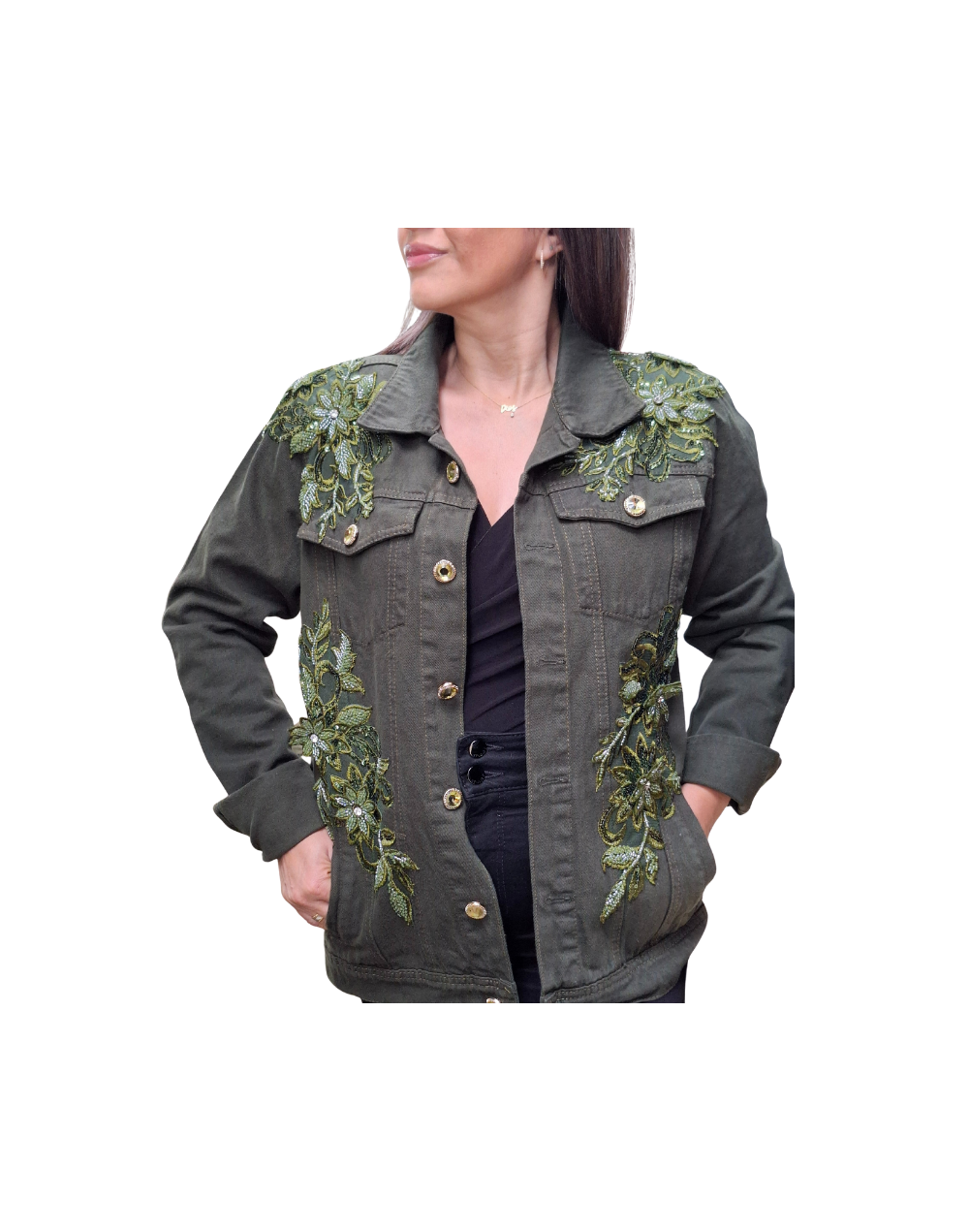 Chaqueta Flor de Jade