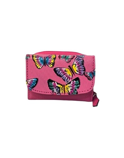 Monedero Billetera Mariposas Fucsia