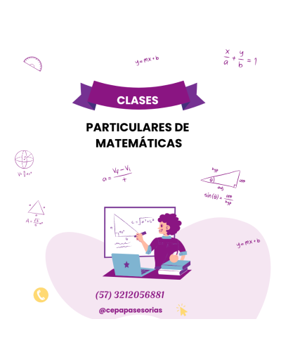 Profesores particulares de matemática para clases a domicilio en bogotá