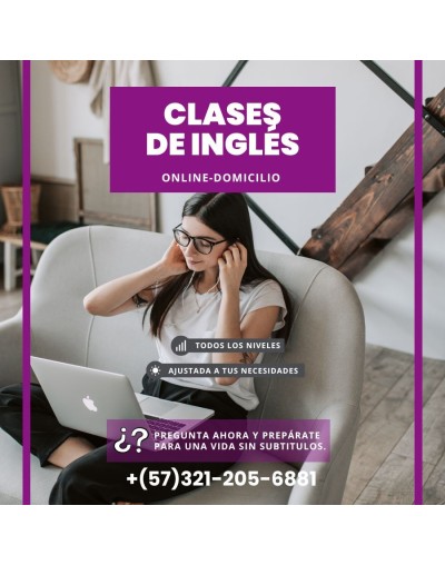 Clases / Profesores de inglés  online y domicilio