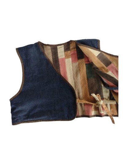 Chaleco cosecha en patchwork 