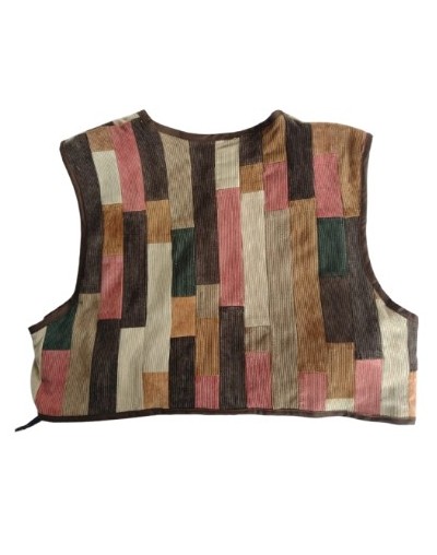 Chaleco cosecha en patchwork 