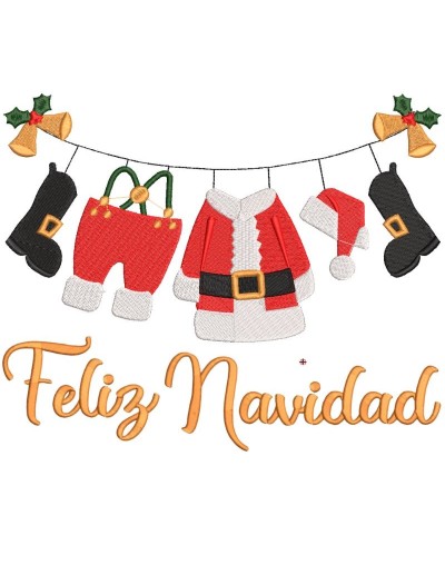 Toalla Tendedero Santa