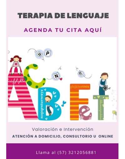 Consultorio terapia de lenguaje / Fonoaudiología 